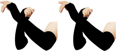 PVA Nylon Arm Sleeve For Men(Free, Black)