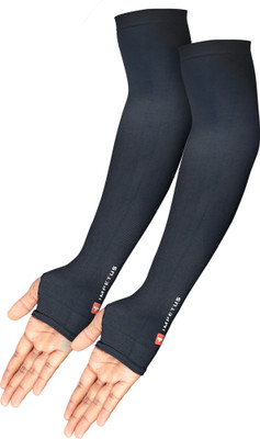 impetus Nylon Arm Sleeve For Men & Women(Free, Black)