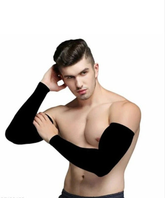 priyansh art and enterprises Cotton Arm Sleeve For Men & Women(Free, Black)