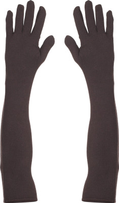 MUKHAKSH Cotton Arm Sleeve For Boys & Girls(Free, Brown)