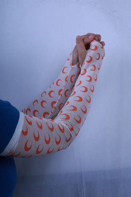 Pick Ur Needs Nylon Arm Sleeve For Boys & Girls(Free, Orange, White)