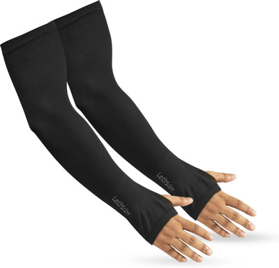 Liyana Collection Nylon Arm Sleeve For Men & Women(Free, Black)
