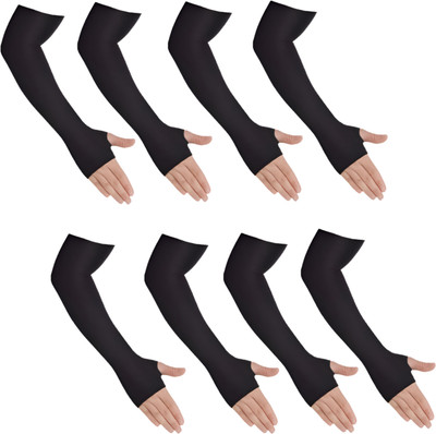 house of common Nylon Arm Sleeve For Boys & Girls(Free, Black)