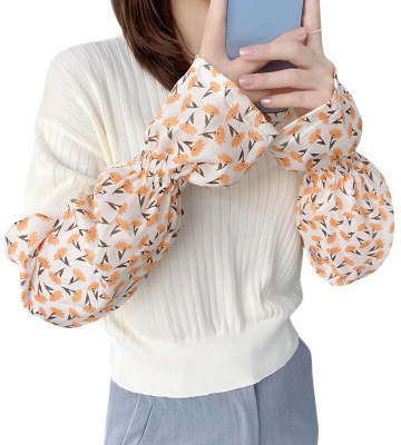 KETKAR Polyester Arm Sleeve For Women(Free, Yellow)