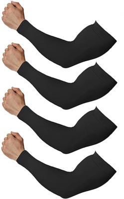 Queen Style Polyester Arm Sleeve For Men & Women(Free, Black)