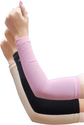 TRAZO Cotton Arm Sleeve For Women(Free, Multicolor)