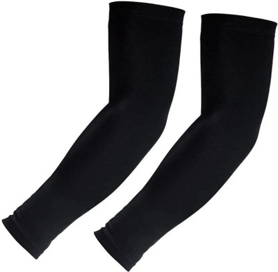 Avomaa Cotton Arm Sleeve For Boys & Girls(Free, Black)