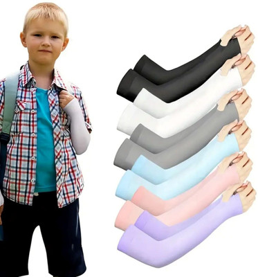 INFISPACE Cotton Arm Sleeve For Boys & Girls(Free, Multicolor)
