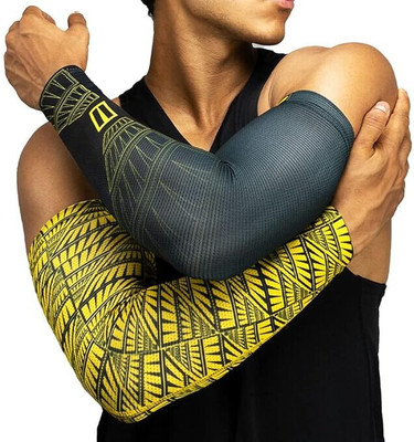 Tiivra Nylon Arm Sleeve For Men & Women With Tattoo(Free, Yellow, Black)