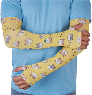 Okara Polyester Arm Sleeve For Men & Women(Free, Multicolor)
