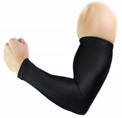 JusAwesm Cotton Arm Sleeve For Boys & Girls(Free, Black)