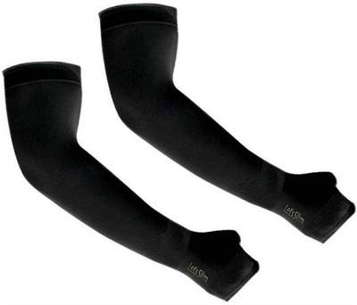 Lumicub Sun protection cotton arm sleeve Unisex summer, Winter arm protective Sports Driving Gloves(Black)