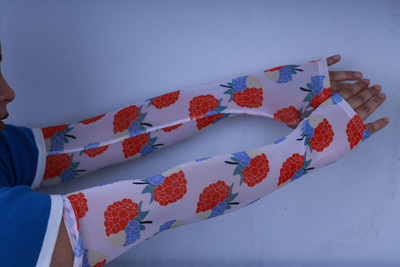 Daily Needs Shop Nylon Arm Sleeve For Men & Women(Free, Multicolor)