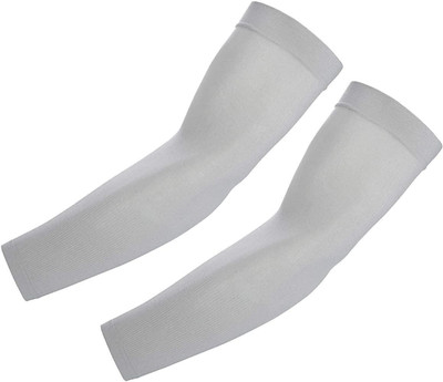 Cozyway Nylon Arm Sleeve For Men & Women(Free, Grey)