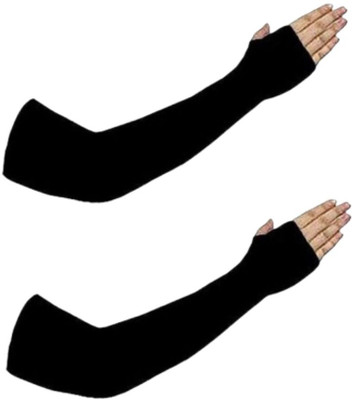 E Solutions Nylon Arm Sleeve For Men & Women(Free, Black)