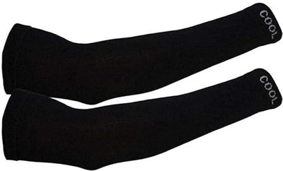 JusAwesm Cotton Arm Sleeve For Boys & Girls(Free, Black)