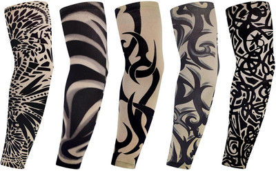 MOMISY Polyester Arm Sleeve For Men & Women With Tattoo(Free, Multicolor)
