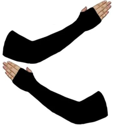 DIVIINE SHIVA Nylon Arm Sleeve For Men & Women(Free, Black)