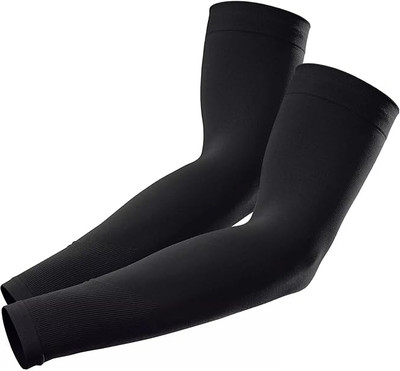 Uptakers Cotton Arm Sleeve For Men & Women(Free, Black)