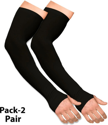 SEMAGO FASHION Cotton Arm Sleeve For Boys & Girls(XXL, Black)