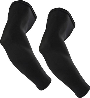 Sneha Sales Nylon, Cotton Arm Sleeve For Men & Women(Free, Black)
