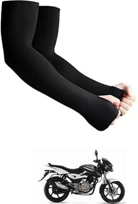 Saanu Cotton Arm Sleeve For Men & Women(Free, Black)