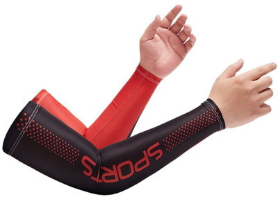 DreamPalace India Cotton Arm Sleeve For Men & Women(Free, Red, Black)