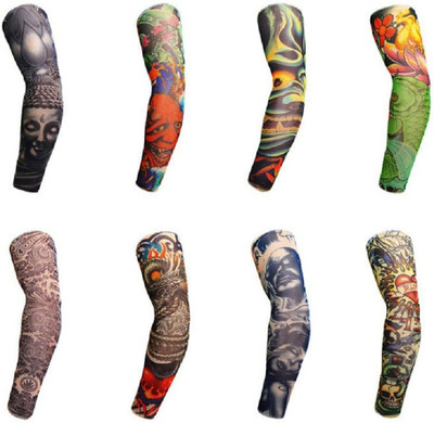 BBG Nylon Arm Sleeve For Boys & Girls With Tattoo(XXL, Multicolor)