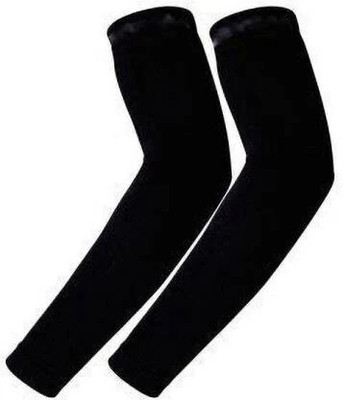zerecord Nylon Arm Sleeve For Boys(M, Black)