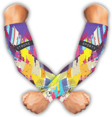 Rutcal Polyester, Nylon Arm Sleeve For Men & Women(Free, Multicolor)