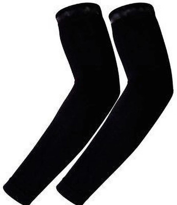 Roves Fashion Polyester Arm Sleeve For Men & Women(Free, Black)