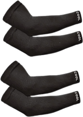 JihanCollection Cotton Arm Sleeve For Boys & Girls(Free, Black)