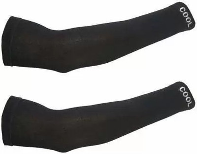 FATON Cotton Arm Sleeve For Men(Free, Black)