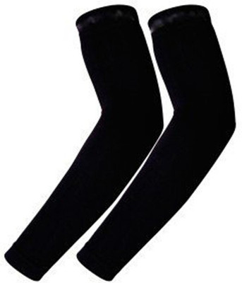 Nobis Tringle Nylon Arm Sleeve For Boys & Girls(M, Black)