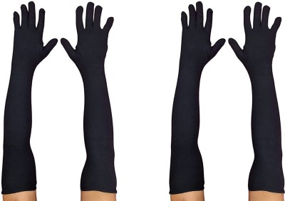 Safies Nylon Arm Sleeve For Boys & Girls(Free, Black)