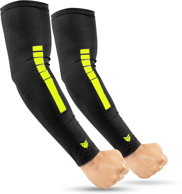 BAD OWL Polyester Arm Sleeve For Men & Women(Free, Black)