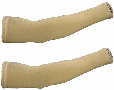 Creeknest Cotton Arm Sleeve For Men & Women(Free, Beige)