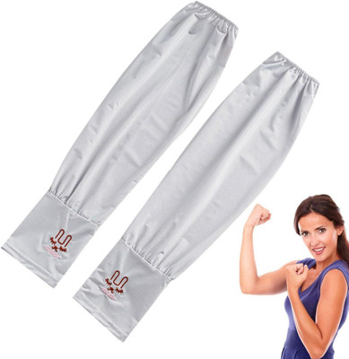 swabs Silk Arm Sleeve For Men & Women(Free, White)
