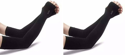 PVA Polyester Arm Sleeve For Men(Free, Black)
