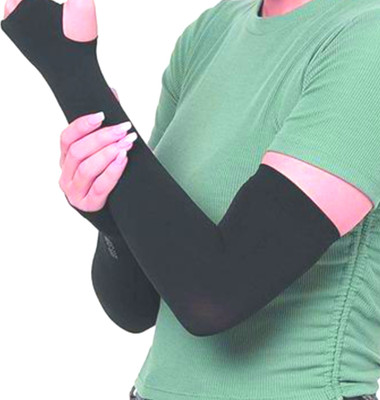 RDG Enterprise Cotton Arm Sleeve For Men & Women(Free, Black)