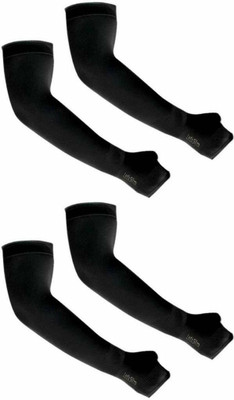 Apastra Cotton Arm Sleeve For Boys & Girls(XXL, Black)