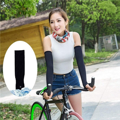 Liyana Collection Nylon, Cotton Arm Sleeve For Men & Women(Free, Black)