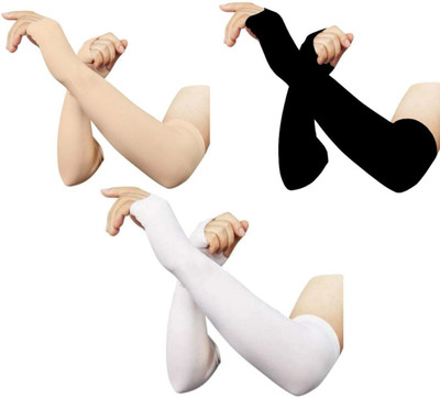 Novelty Store Nylon Arm Sleeve For Men & Women(Free, Black, White, Beige)