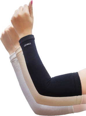 TRAZO Cotton Arm Sleeve For Women(Free, Multicolor)