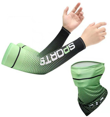 Bizarro.in Nylon Arm Sleeve For Boys & Girls With Tattoo(Free, Green)