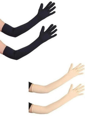 Jully Cotton Arm Sleeve For Men & Women(Free, Multicolor)