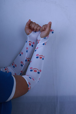 MHAX Cotton Arm Sleeve For Women With Tattoo(Free, White)