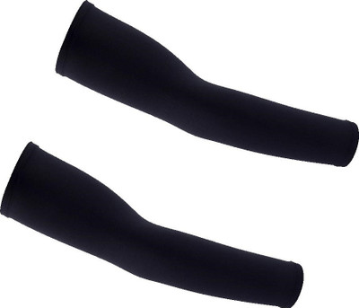 JusAwesm Nylon Arm Sleeve For Boys & Girls(Free, Black)