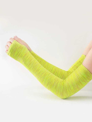Ogimi Cotton, Polyester Arm Sleeve For Men & Women(Free, Green)