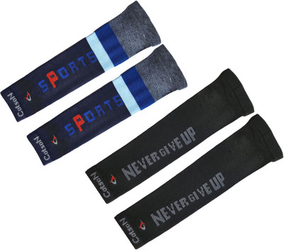 Cotson Cotton Arm Sleeve For Men & Women(Free, Black, Blue)